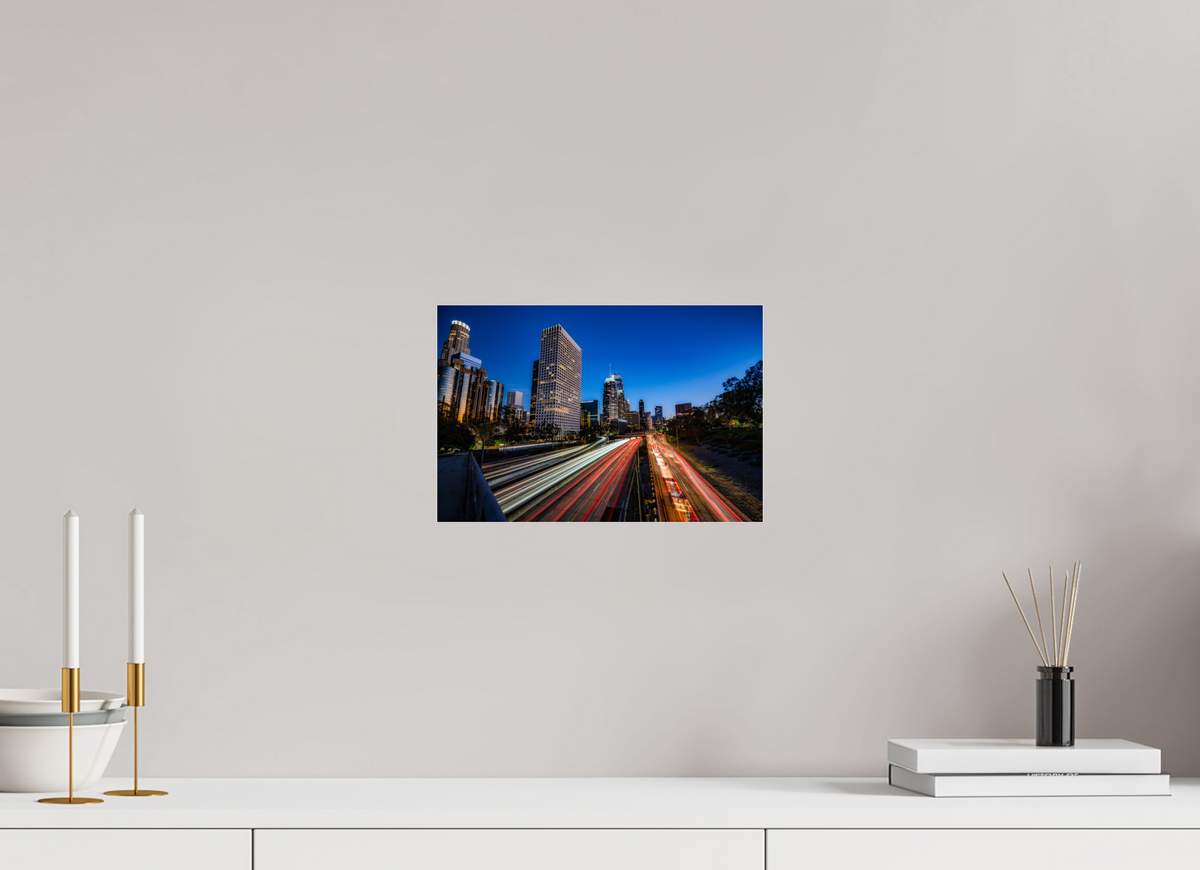 12 x 8″, Photo Print Under Acrylic Glass Downtown Los Angeles
