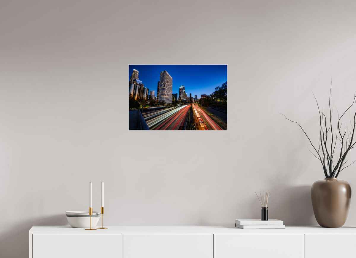 24 x 16″, Photo Print Under Acrylic Glass Downtown Los Angeles