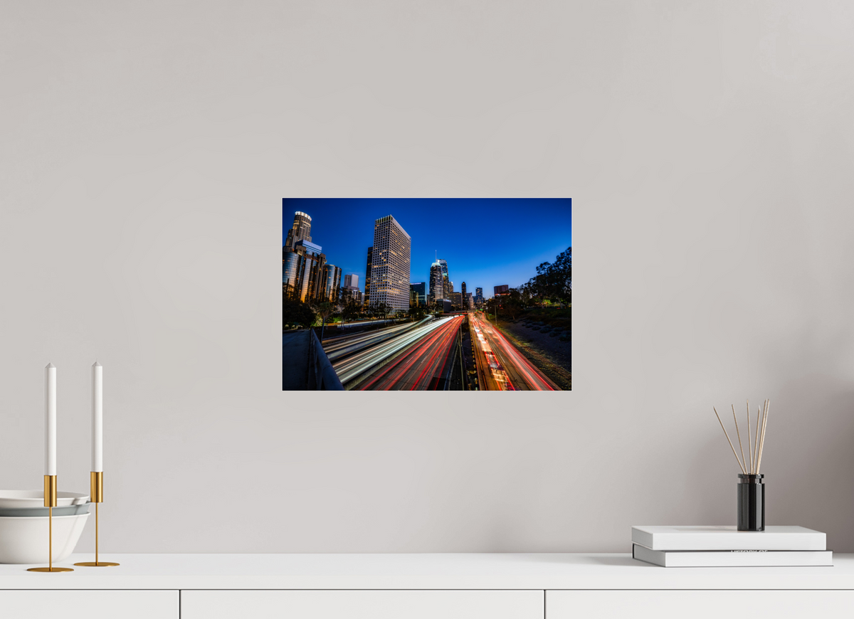 15 x 10″, Photo Print Under Acrylic Glass Downtown Los Angeles