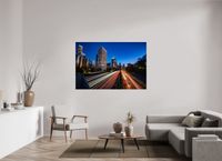 66 x 44″, Photo Print Under Acrylic Glass Downtown Los Angeles